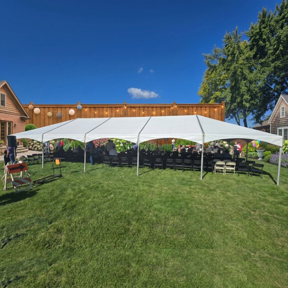 Large-format event tent setup for Oak Park IL community events and block parties, ZIP codes 60301 to 60304