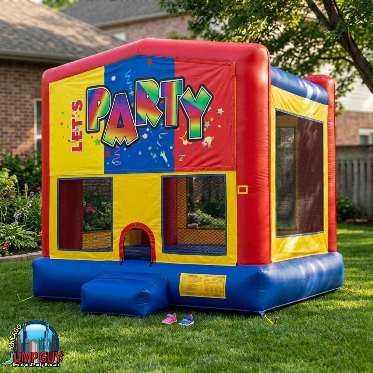 Let's Party bounce house rental for Oak Park IL birthday parties east of Oak Park Avenue, ZIP 60302